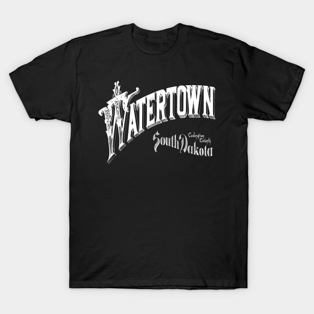 Vintage Watertown, SD T-Shirt by DonDota